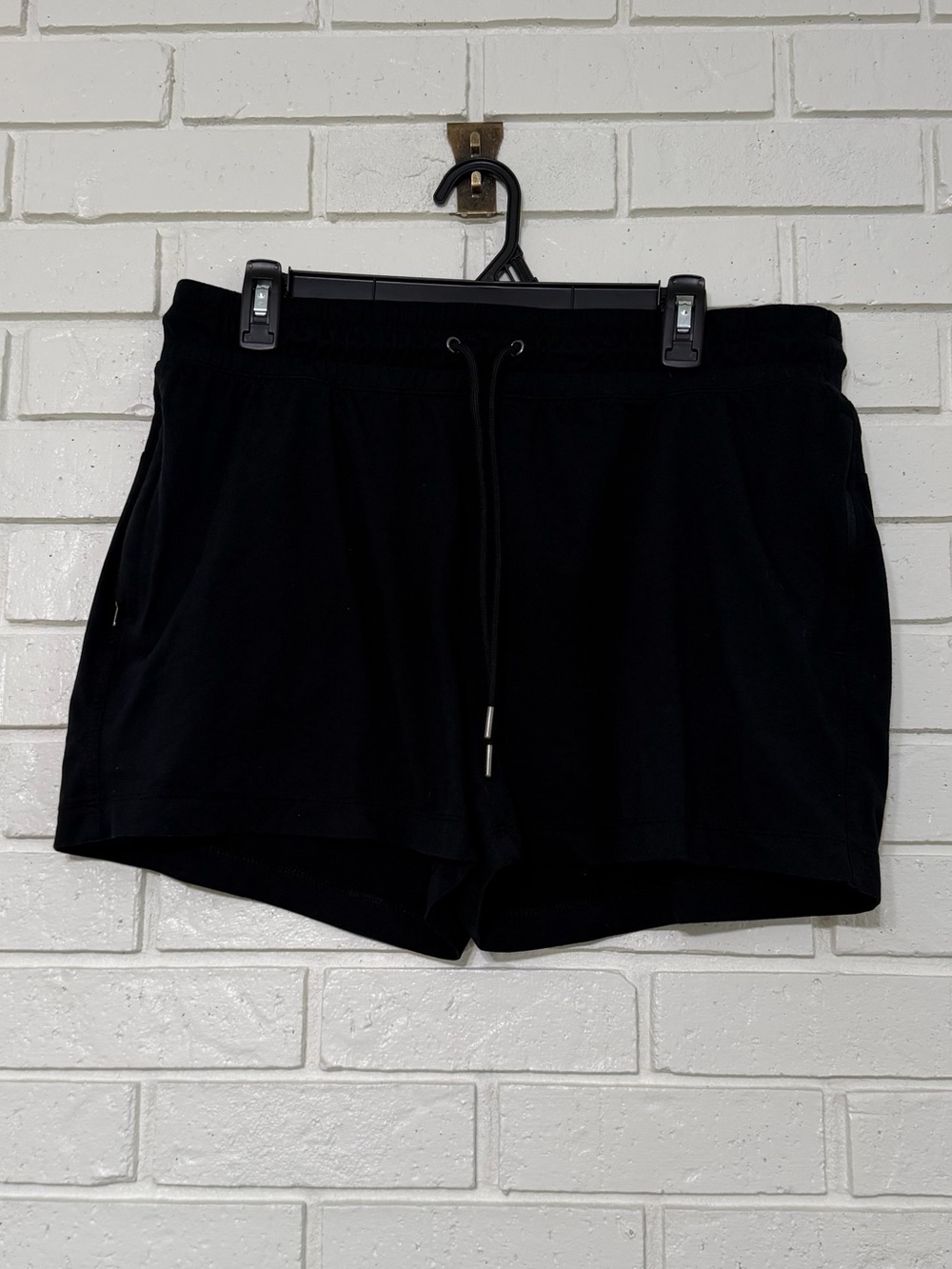 Freely Black Athletic Running Shorts XL Zip Pocket Activewear